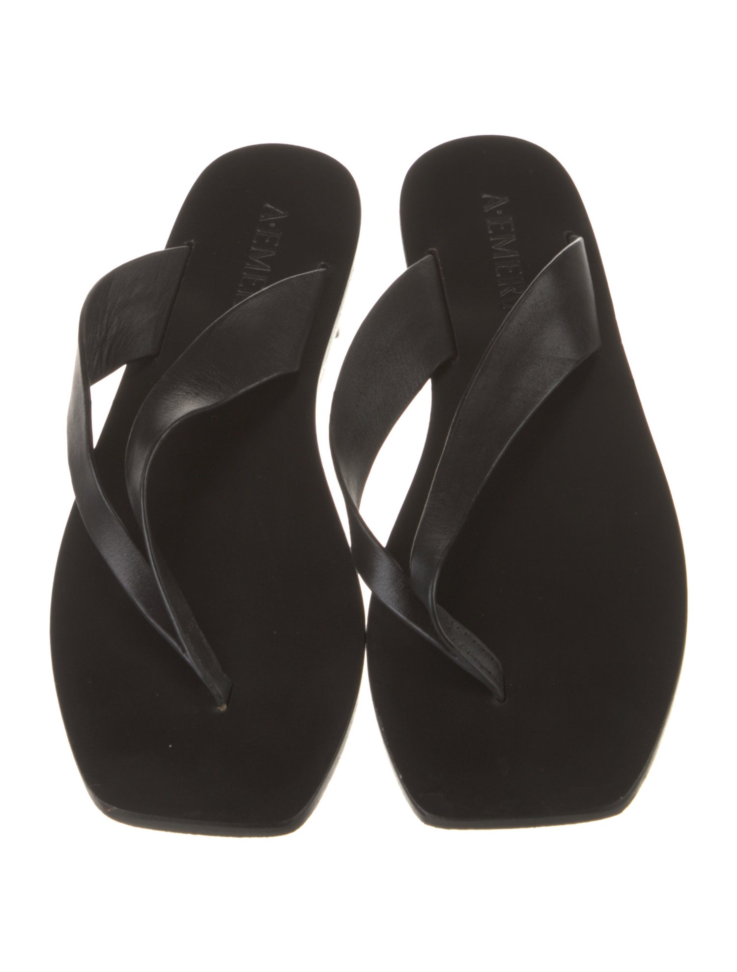 A.Emery Leather Slides